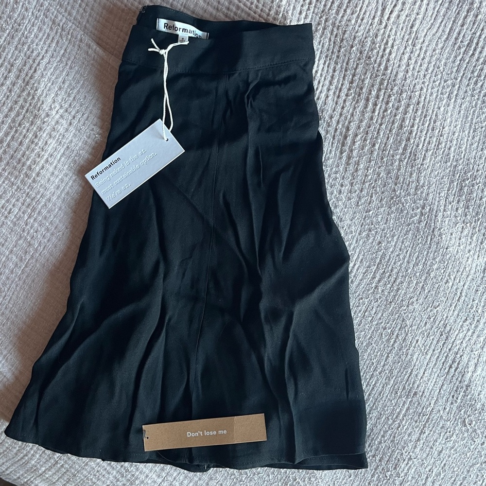 Reformation Black Women's Skirt NWT